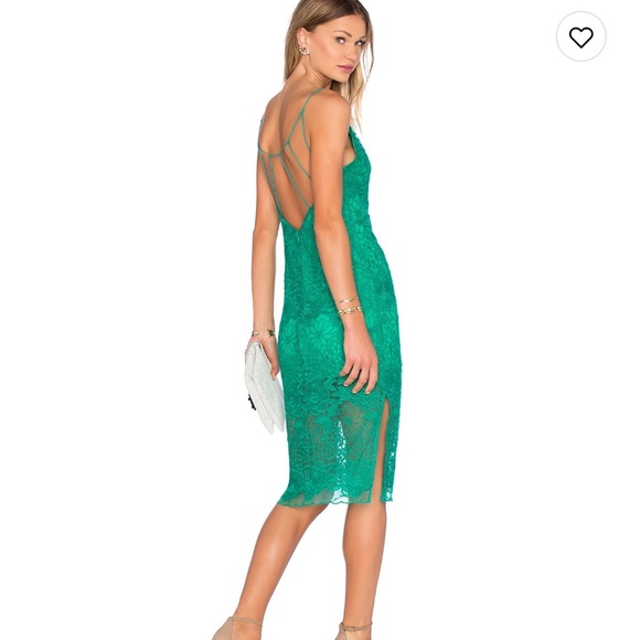 BEAUTIFUL summer green lace dress from REVOLVE.COM SIZE SMALL - Picture 4 of 4
